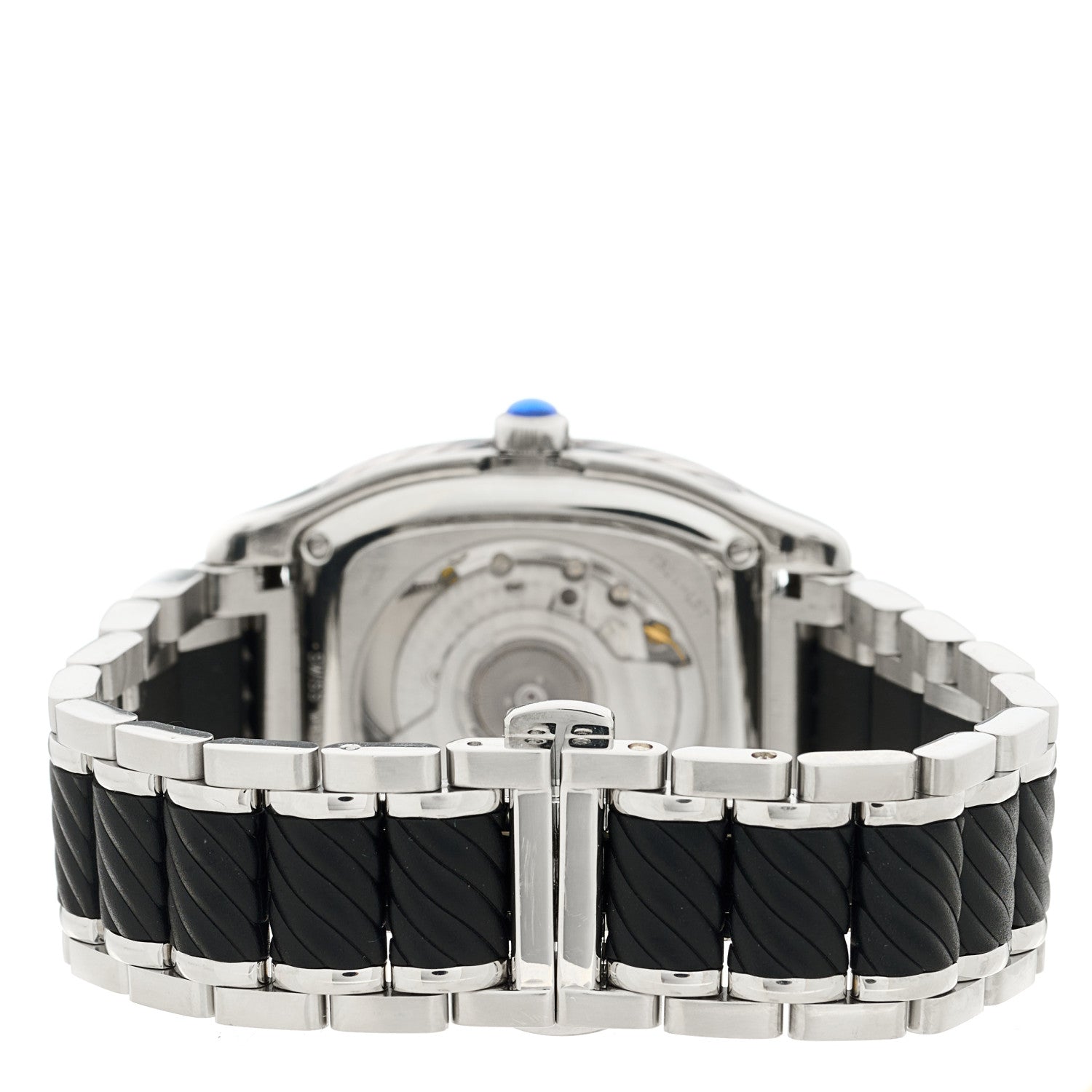 David Yurman Stainless Steel 35mm Thoroughbred Automatic Watch Blue 3 of 4