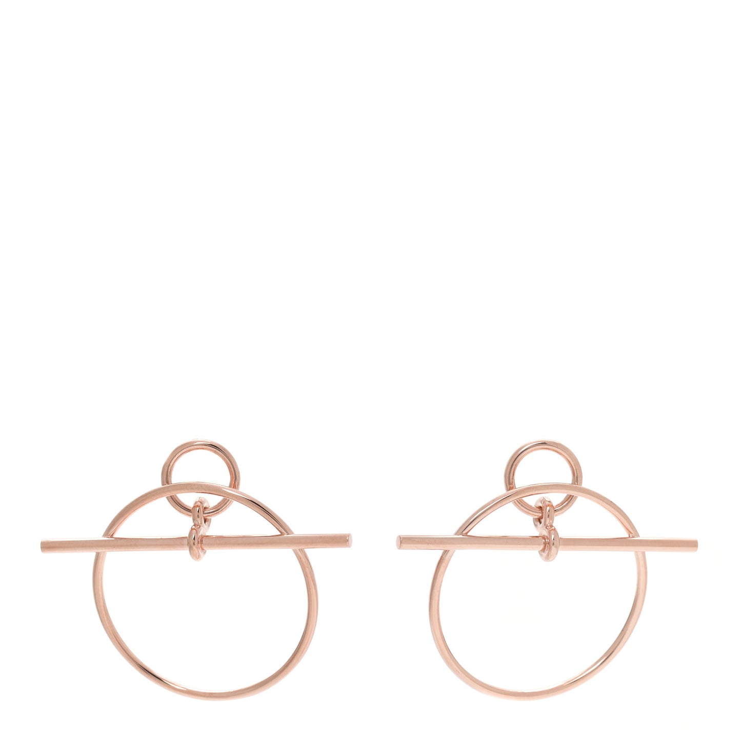 18K Rose Gold PM Loop Earrings