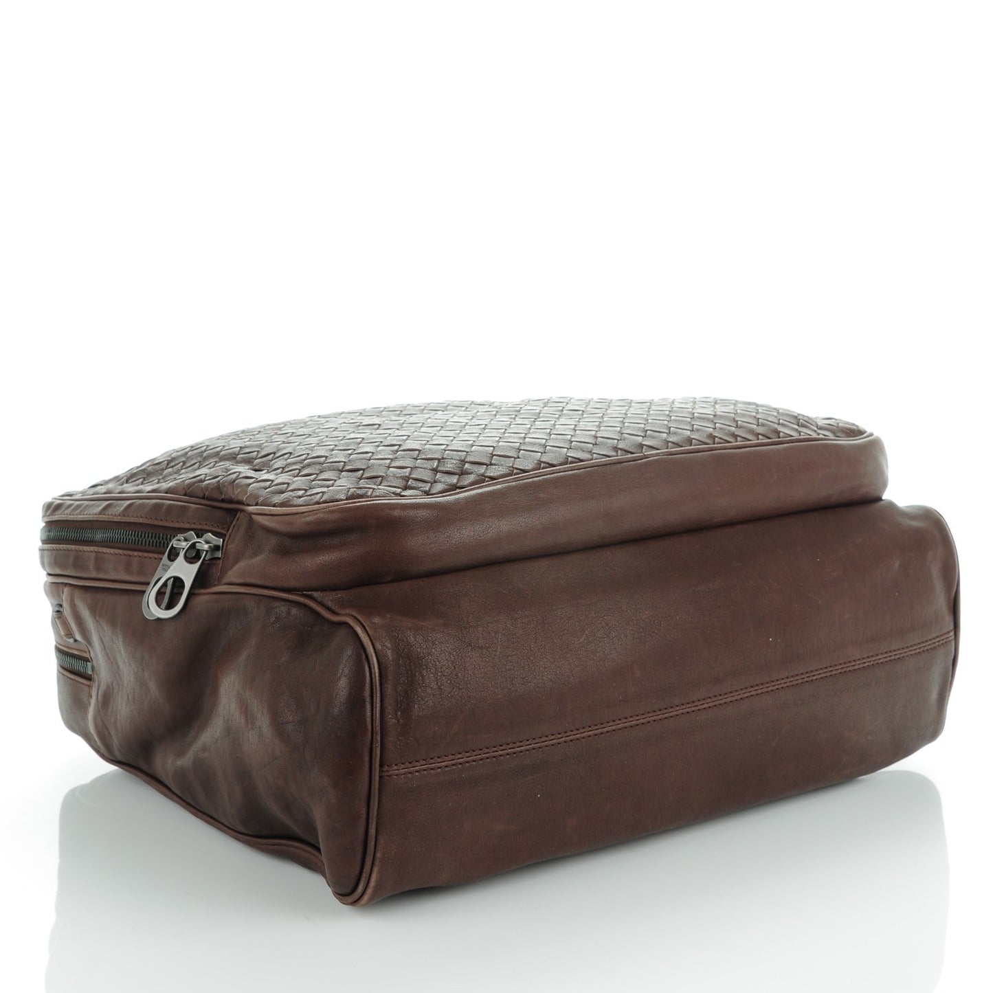 Nappa Intrecciato Business Bag Ebano