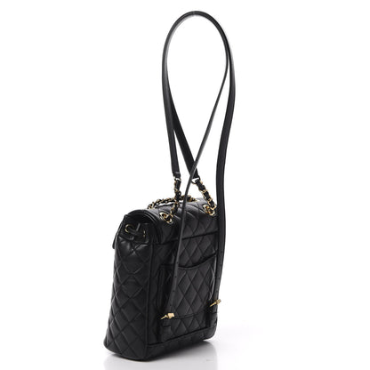 Chanel Calfskin Quilted Mini Urban Spirit Backpack Black 2 of 10