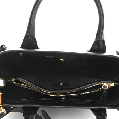 Burberry Derby Calfskin House Check Medium Banner Tote Black 5 of 10