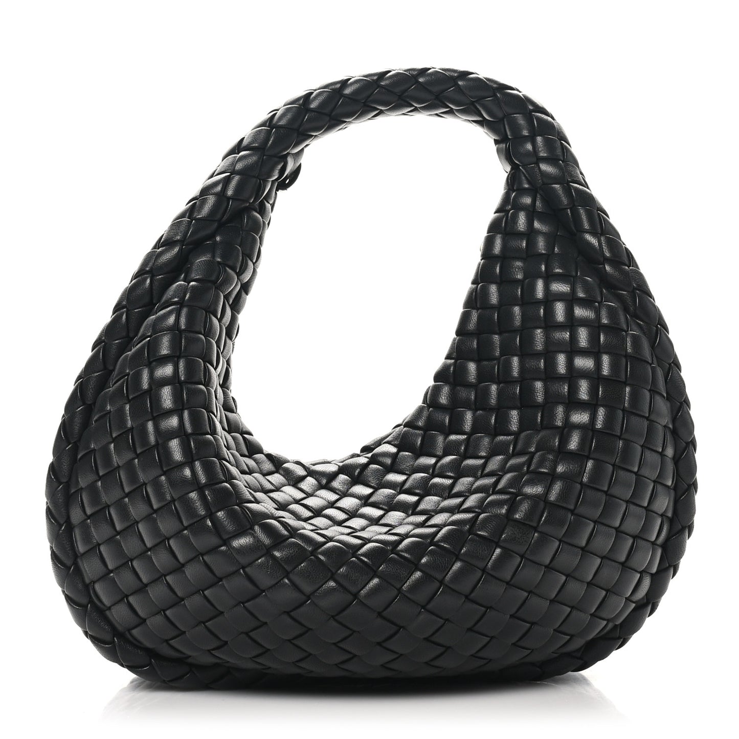 Lambskin Padded Intrecciato Mini Jodie Black