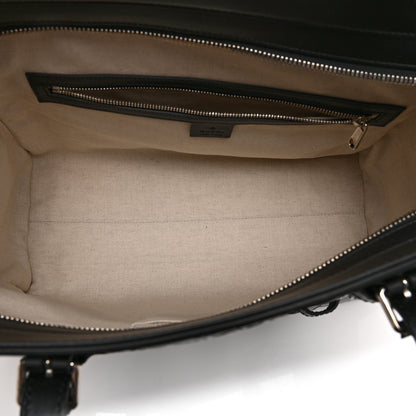 Gucci Calfskin GG Tennis Embossed Tote Bag Black 5 of 11
