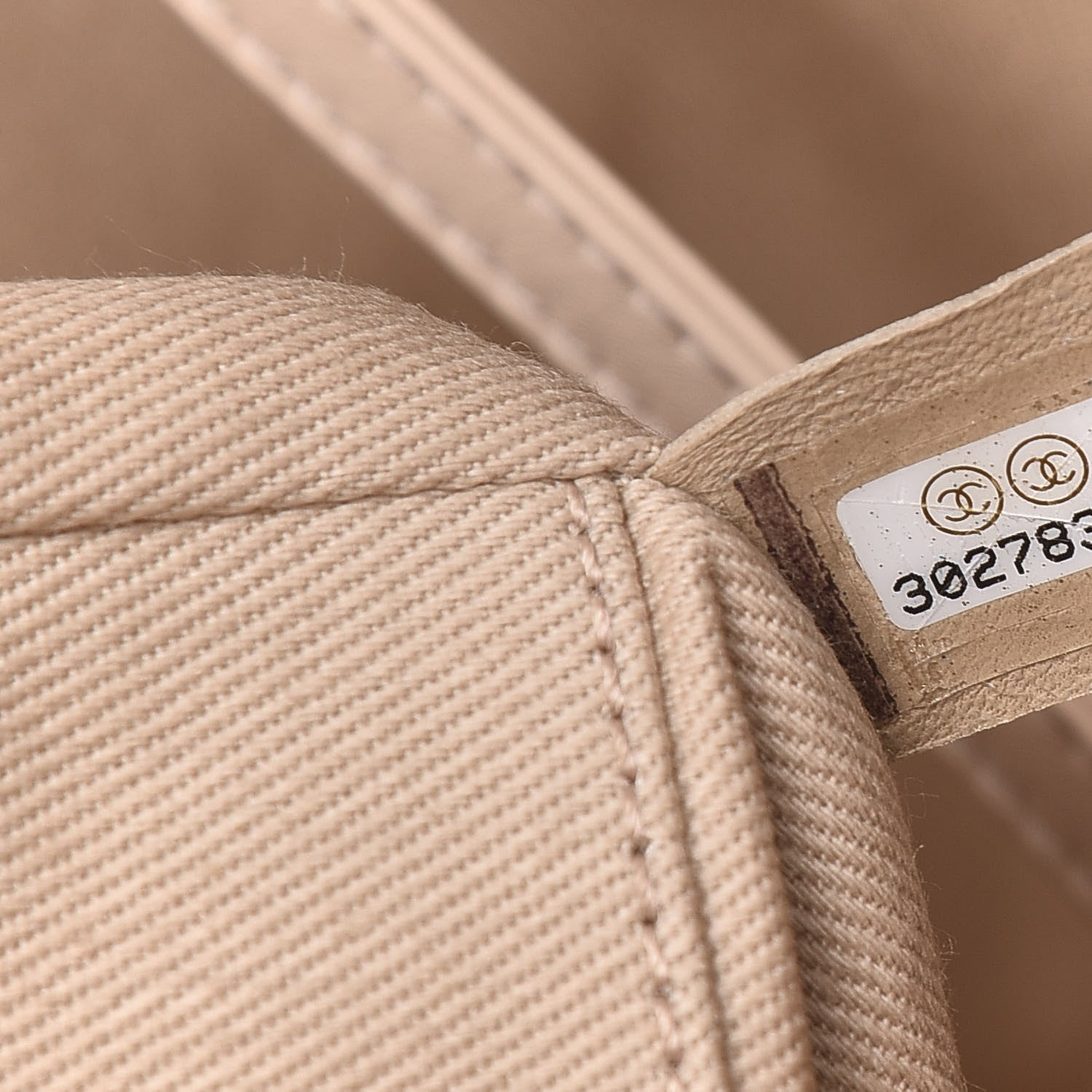 Chanel Canvas Medium Deauville Tote Beige 6 of 9