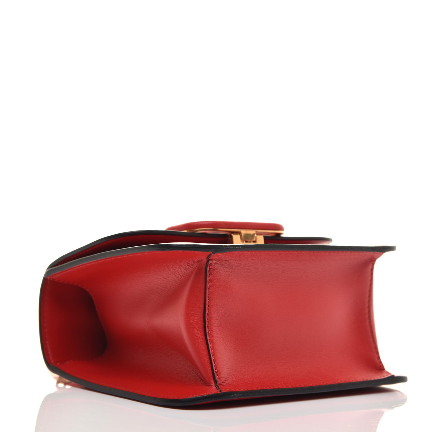 Smooth Calfskin Small VSling Shoulder Bag Red