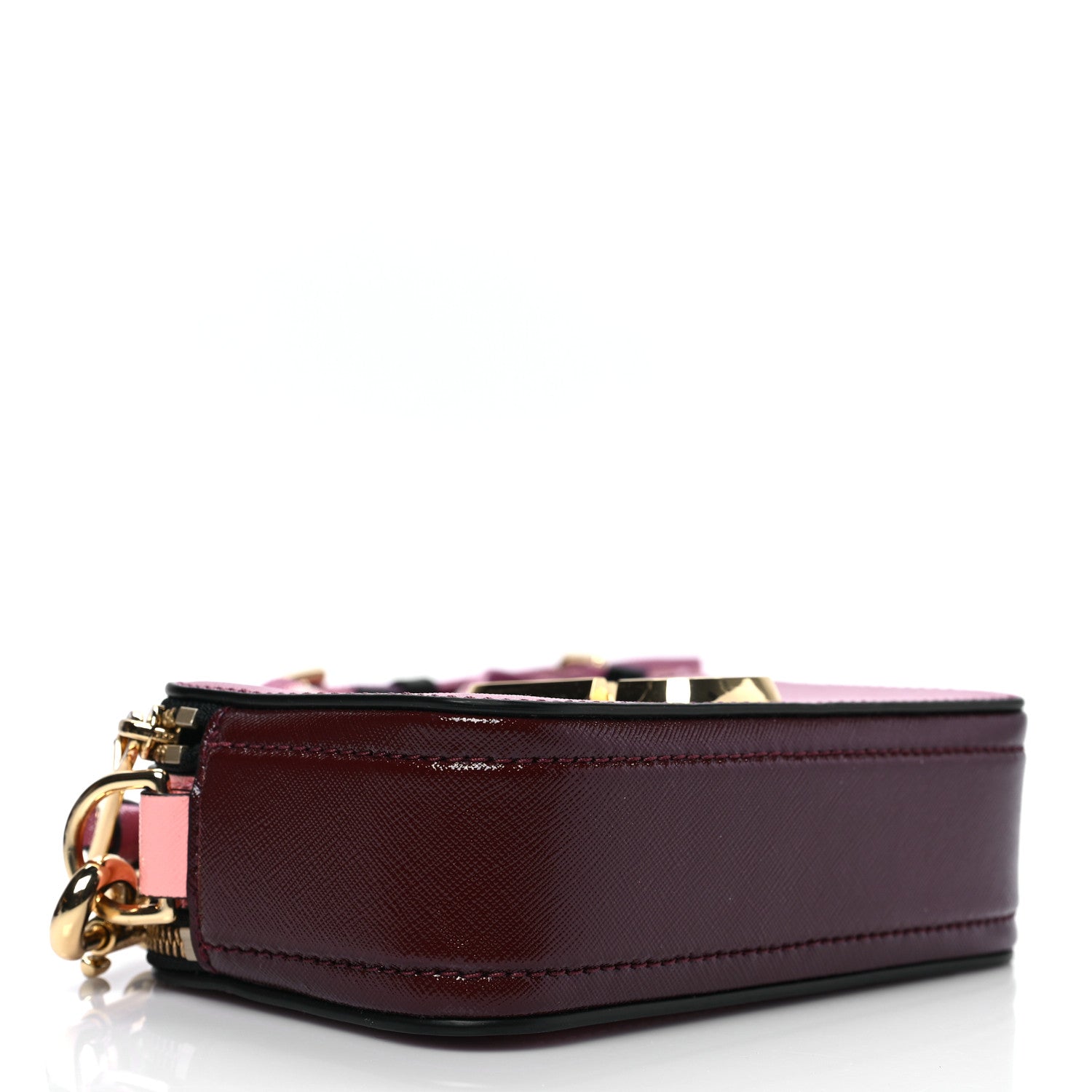 Marc Jacobs Saffiano Small Snapshot Camera Bag Pink Multicolor 4 of 9