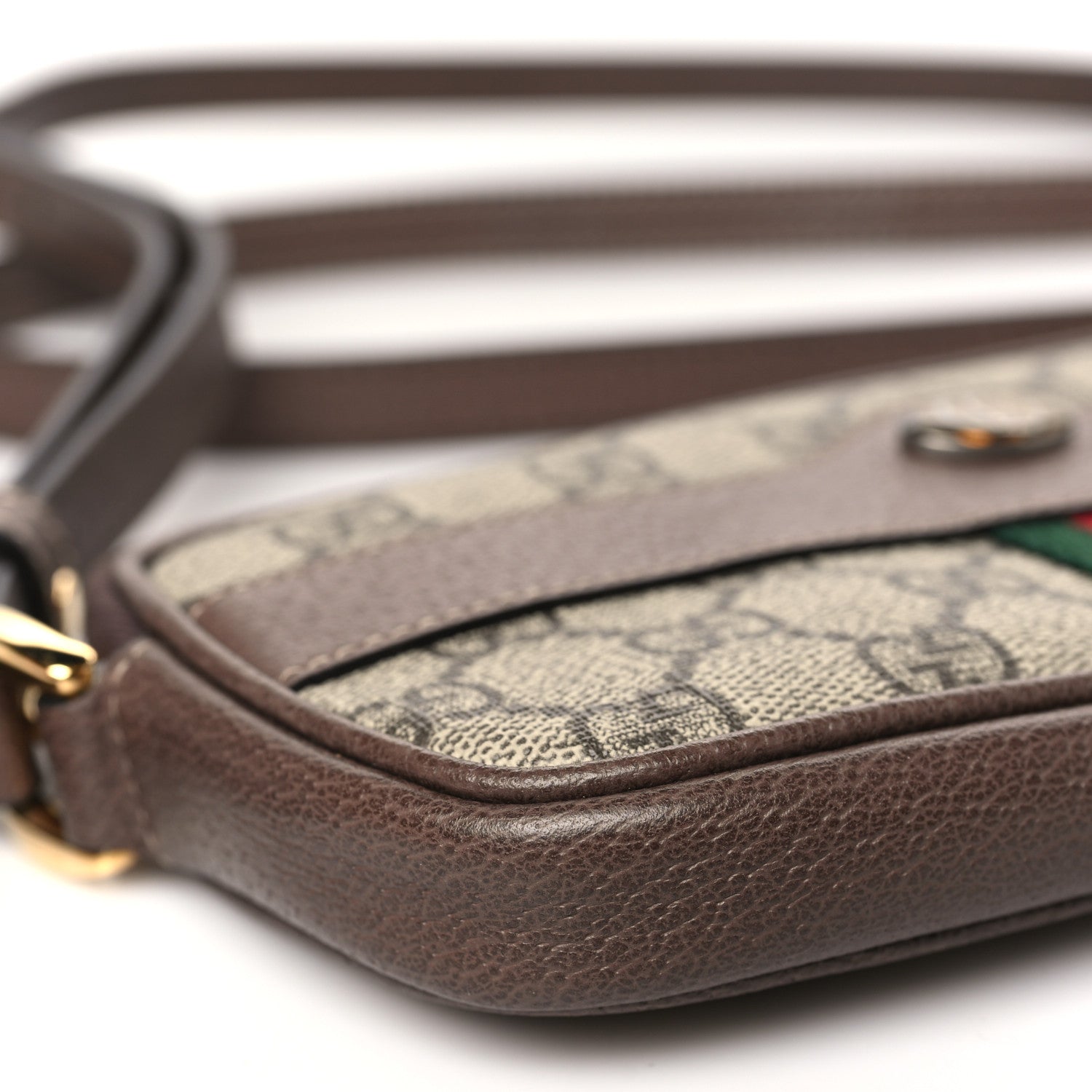 Gucci GG Supreme Monogram Web Mini Ophidia GG Bag Brown 9 of 11