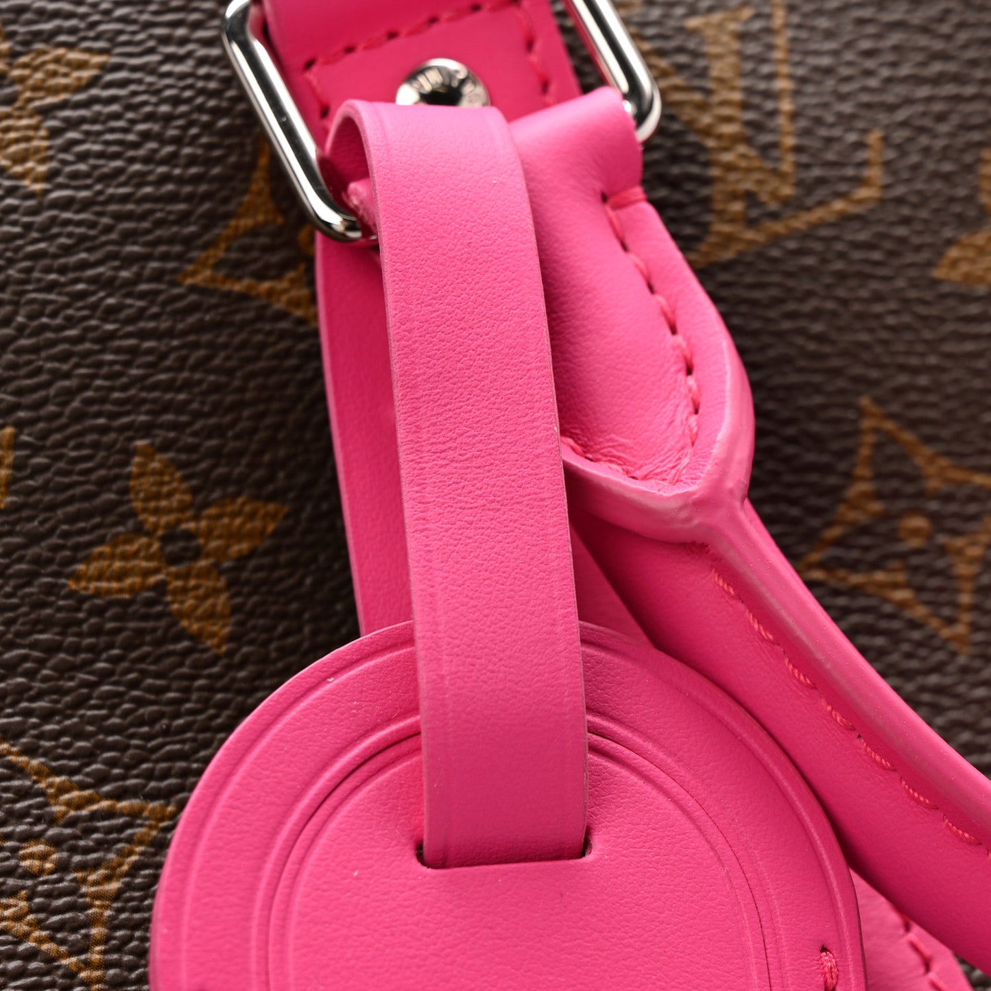 Monogram Macassar Keepall Bandouliere 50 Fuchsia