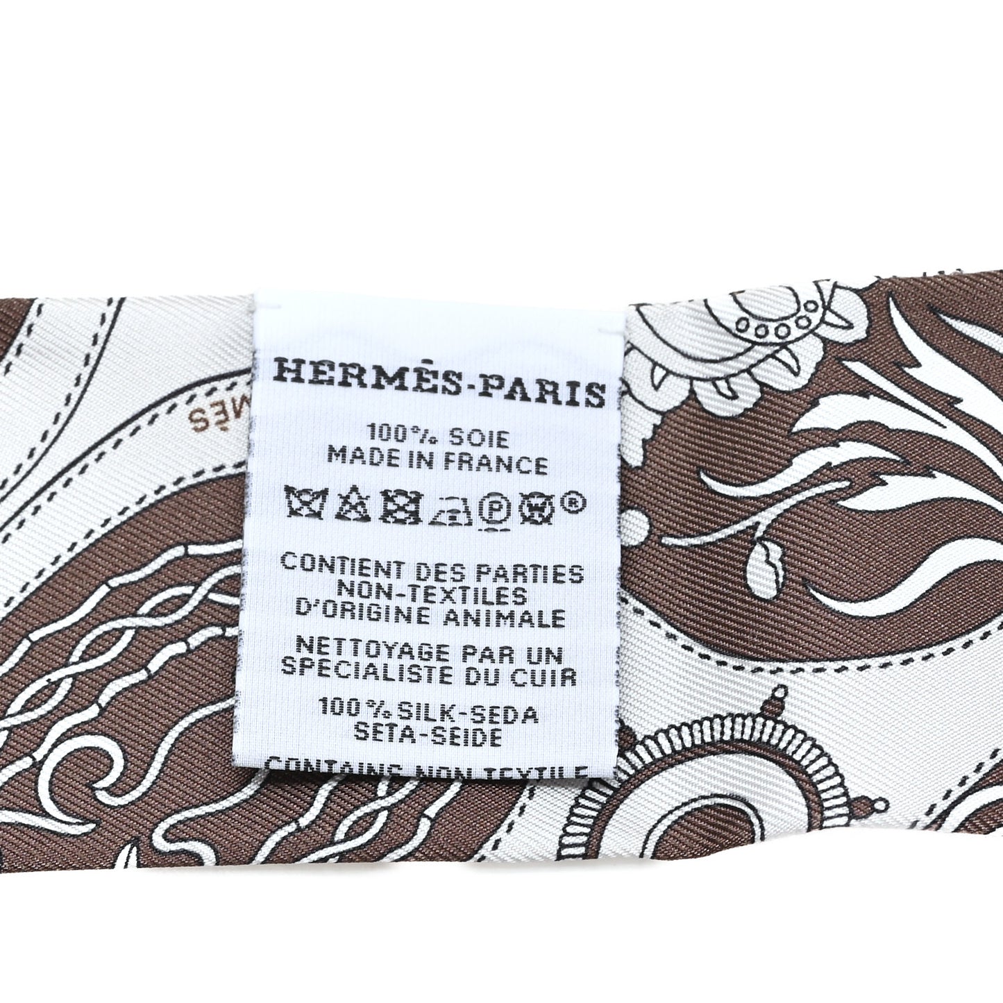 Silk Festival Des Amazones Bandana Fringed Twilly Craie Brun Craie Brun