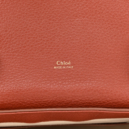 Chloe Shiny Grained Calfskin Medium Aby Day Shoulder Bag Sepia Brown 6 of 10