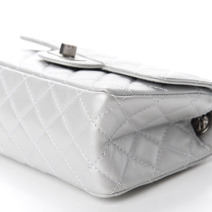 Chanel Iridescent Lambskin Quilted 2.55 Reissue Mini Flap White 7 of 11
