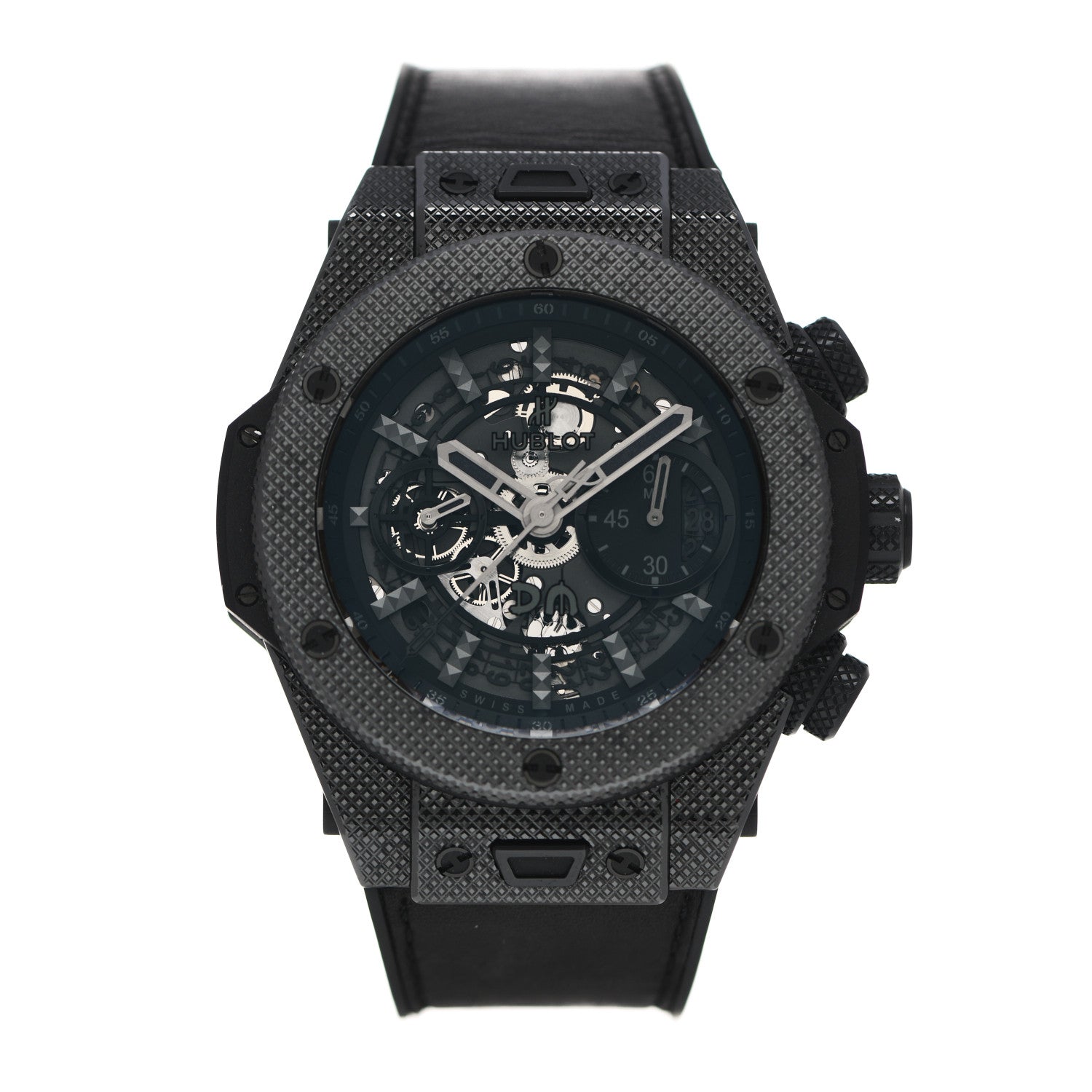 Hublot Titanium Calfskin 45mm Big Bang Unico 'Depeche Mode' Limited Edition Watch Black 411.CX.1114.VR.DPM17 1 of 6