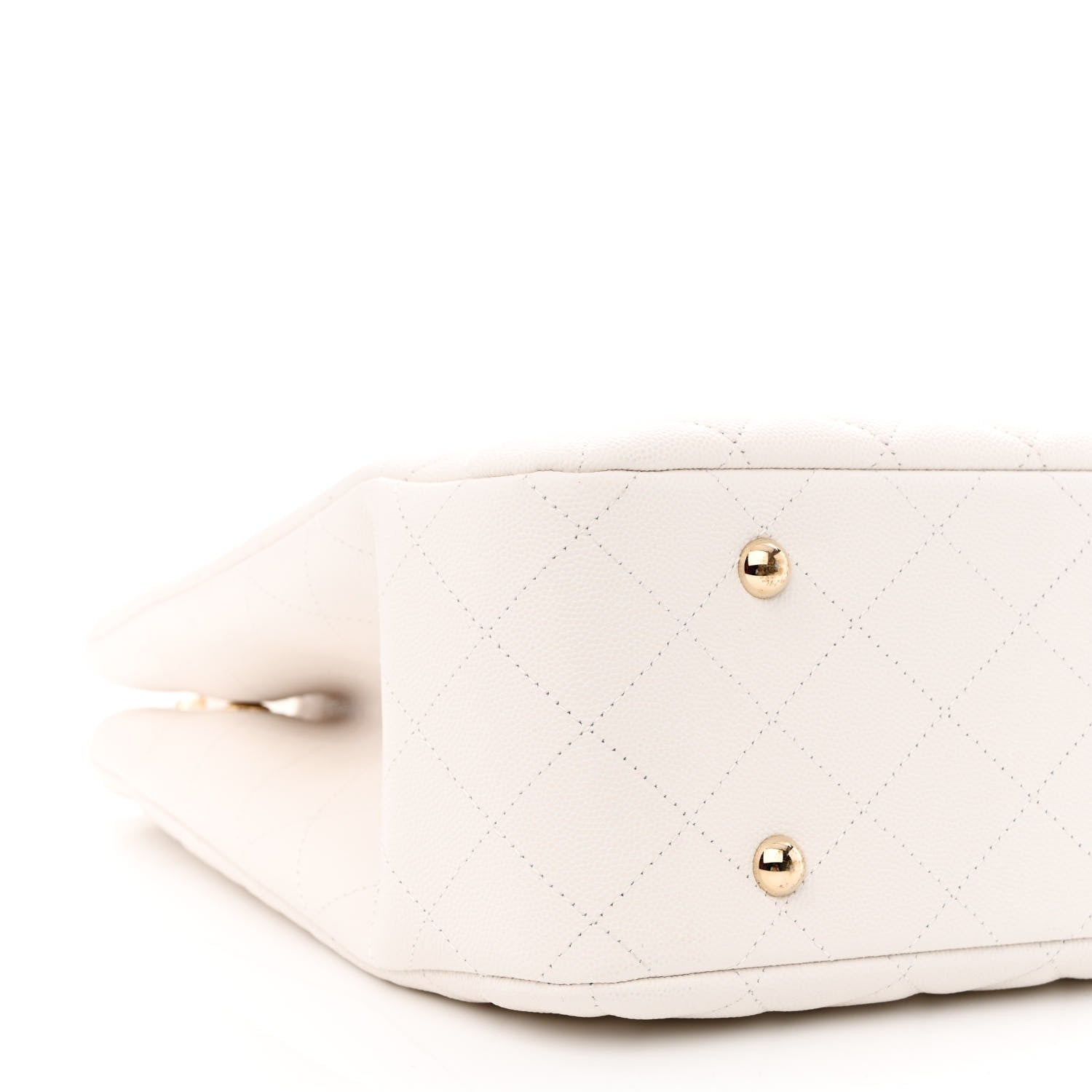 Chanel Caviar Quilted Large Classic Shopping Tote White 9 of 10