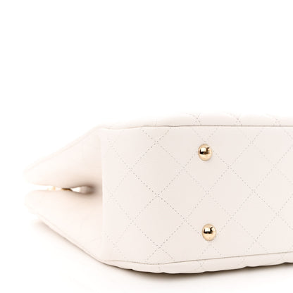 Chanel Caviar Quilted Large Classic Shopping Tote White 9 of 10