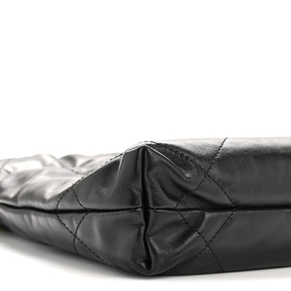 Chanel Shiny Calfskin Quilted Mini Chanel 22 Black 9 of 11