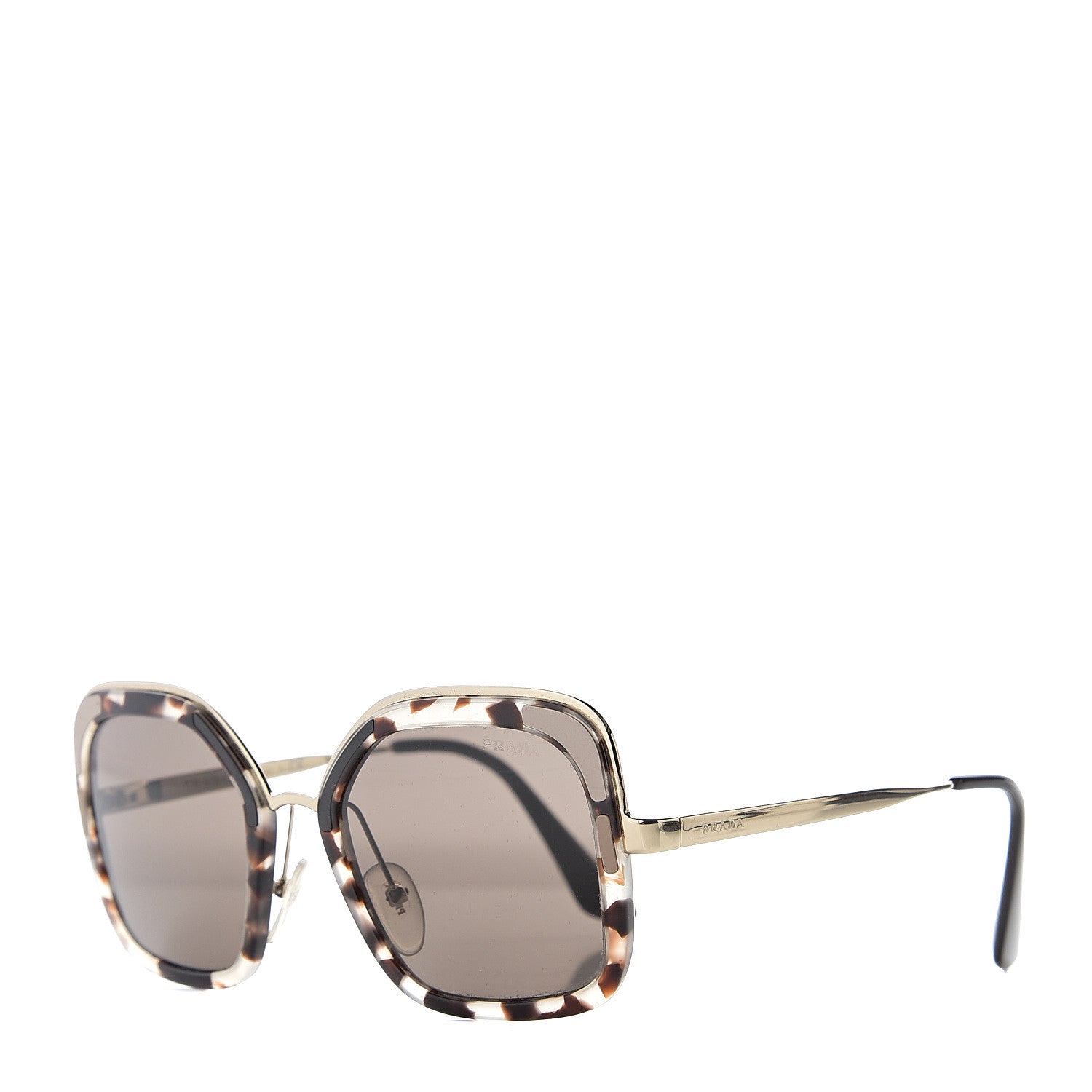 Prada Cinema Sunglasses SPR 57U Tortoise Gold 1 of 10
