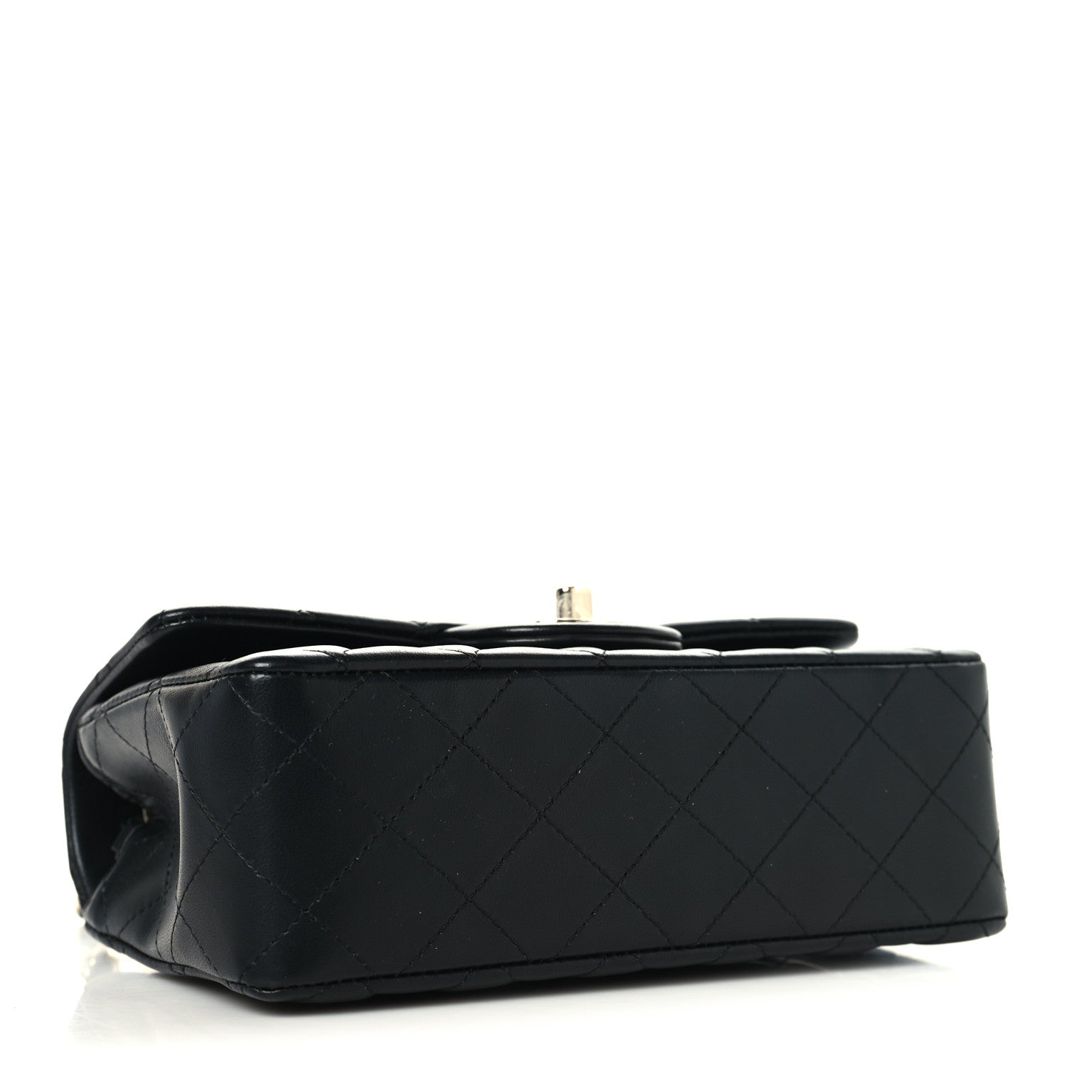 Chanel Lambskin Quilted Mini Rectangular Flap Black 4 of 11