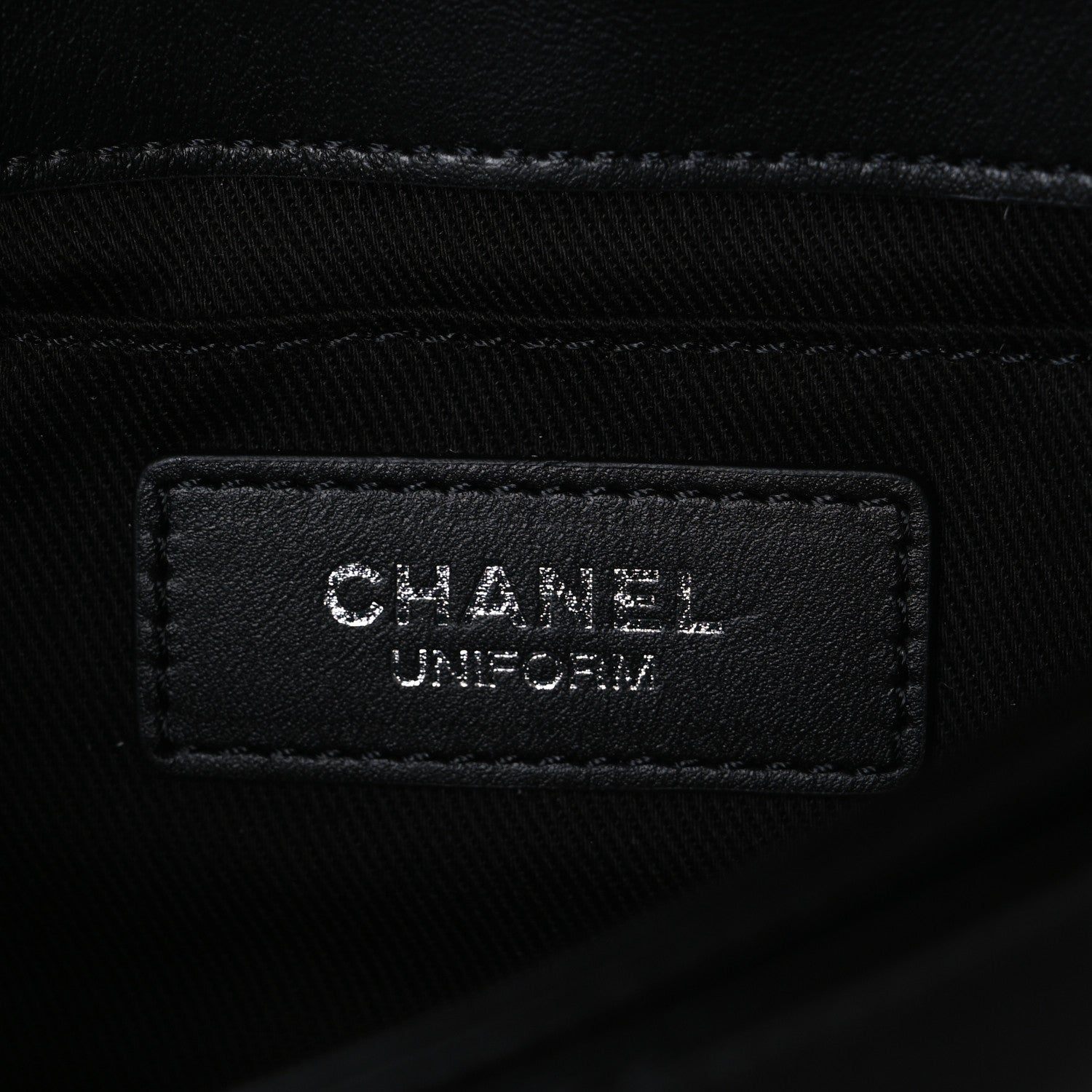 Chanel Calfskin Quilted CC Uniform Flap Belt Bag Black 5 of 10