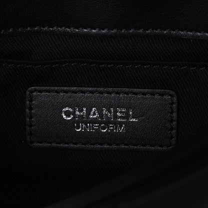 Chanel Calfskin Quilted CC Uniform Flap Belt Bag Black 5 of 10