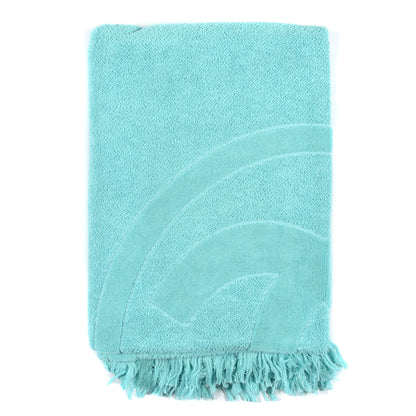 Chanel Terry Cotton CC Beach Towel Turquoise 1 of 4