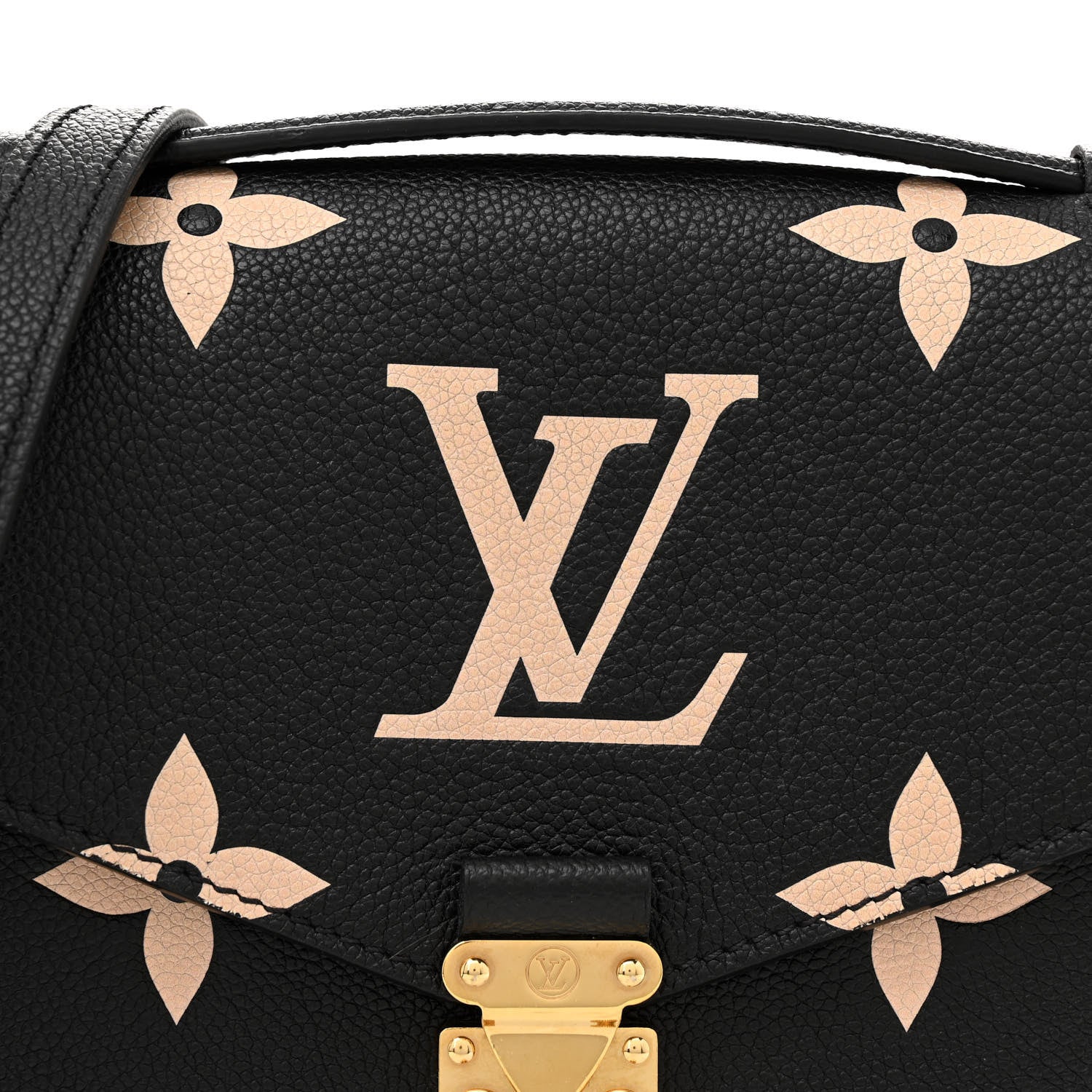 Louis Vuitton Empreinte Monogram Giant Pochette Metis Black Beige 7 of 10