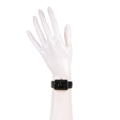 Chanel Stainless Steel Alligator 26mm Boy-Friend Quartz Watch Black 3 of 10