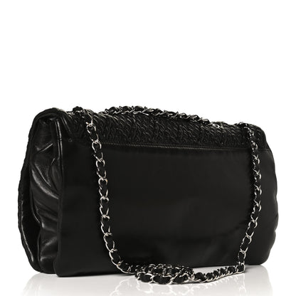 Chanel Lambskin Astrakan Single Flap Black 3 of 14