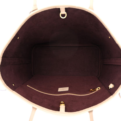 Louis Vuitton Empreinte Monogram Giant Neverfull MM Tourterelle 6 of 12