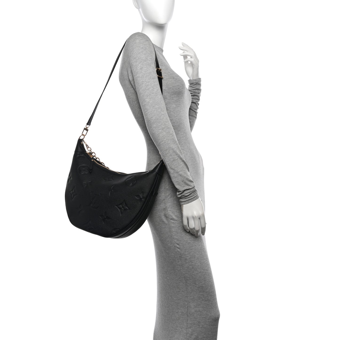 Empreinte Monogram Giant Loop Hobo Black