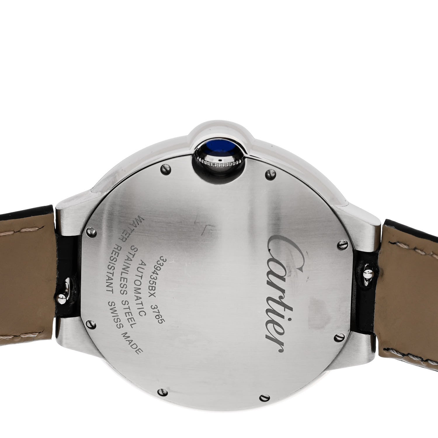Cartier Stainless Steel Alligator 42mm Ballon Bleu De Cartier Automatic Watch 4 of 5