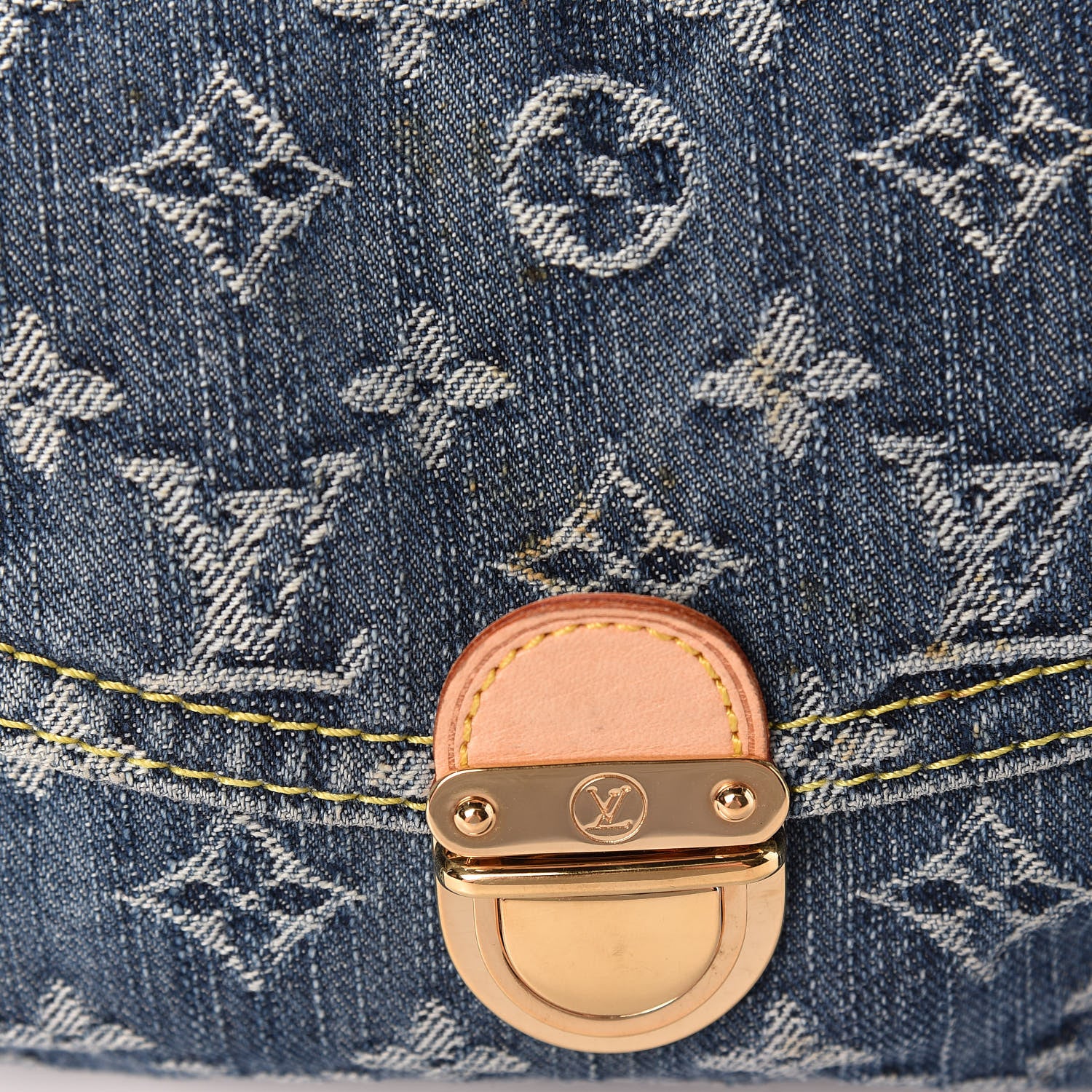 Louis Vuitton Monogram Denim Mini Pleaty Blue 9 of 12