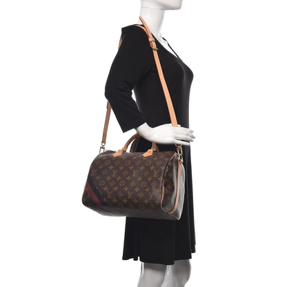 Louis Vuitton Monogram My LV Heritage Speedy Bandouliere 30 Bordeaux Black 2 of 13