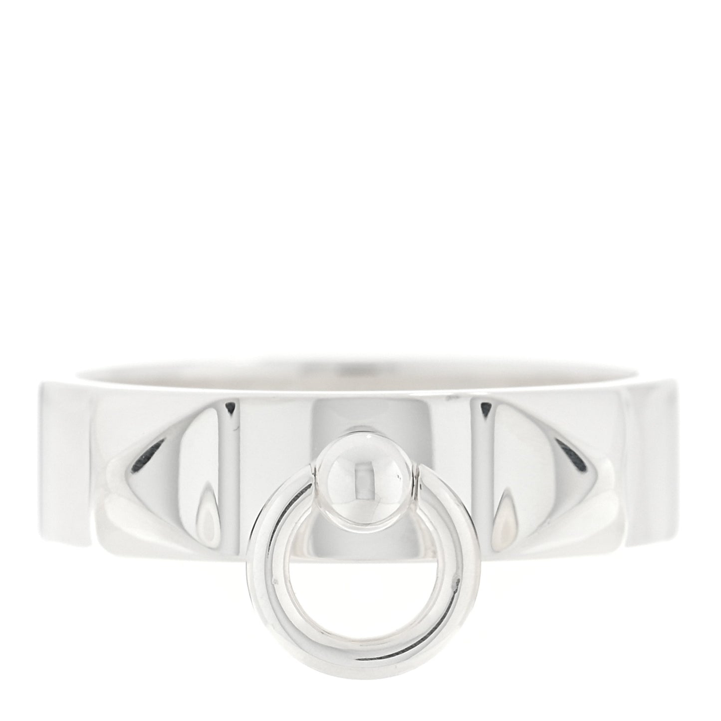 Sterling Silver PM Collier De Chien Ring 52 6