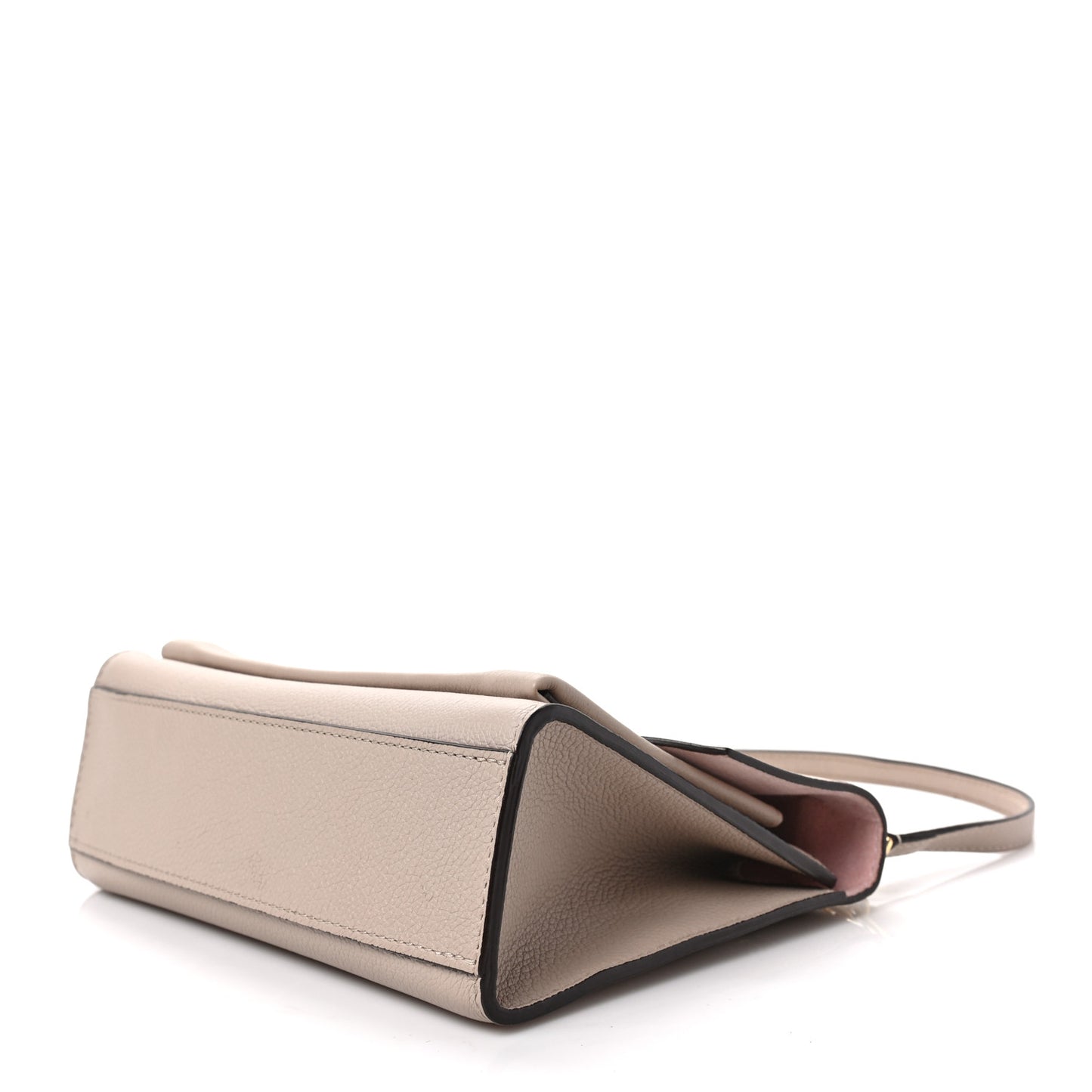 Soft Calfskin Mylockme Chain Bag BB Greige