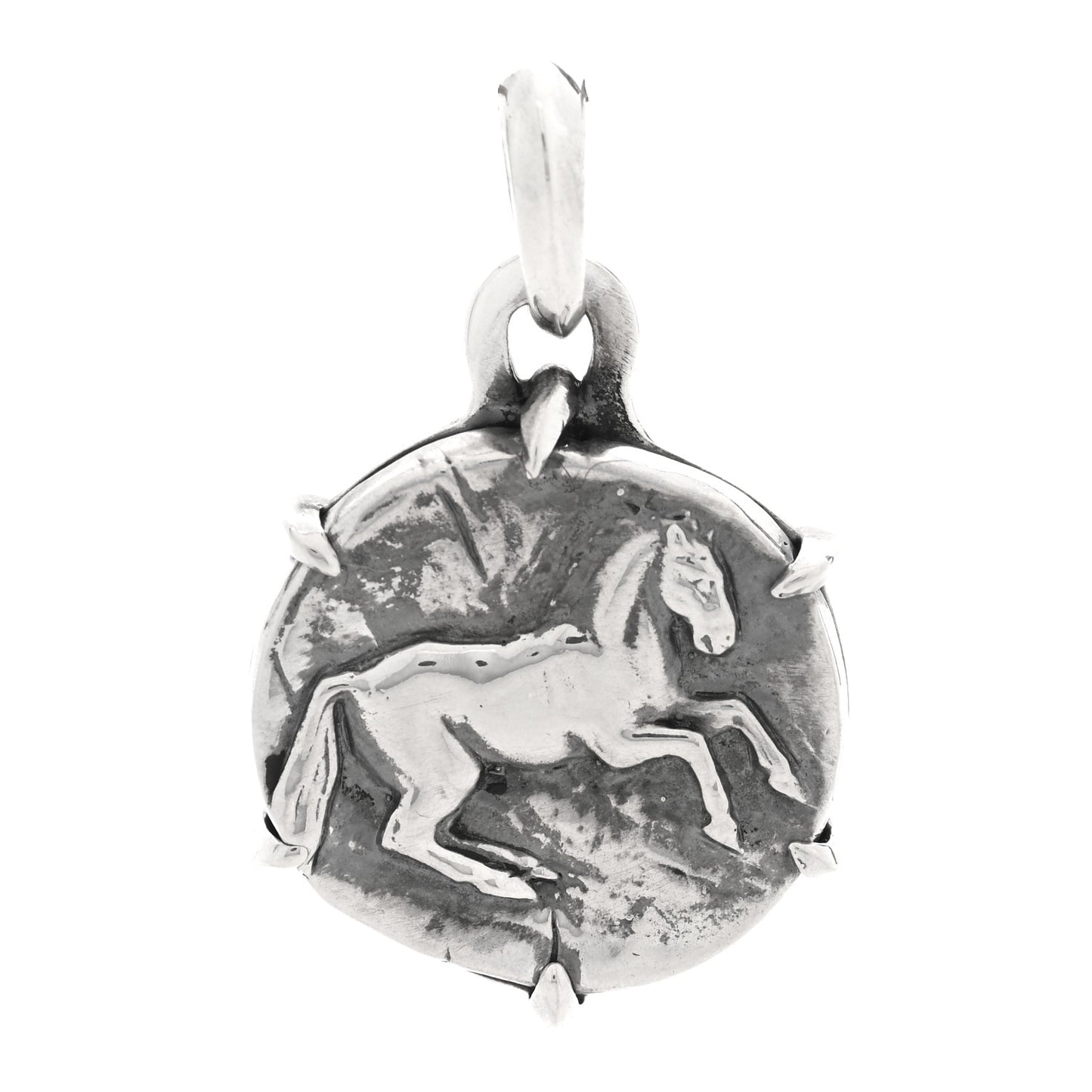 Sterling Silver Petrvs Horse Coin Pendant