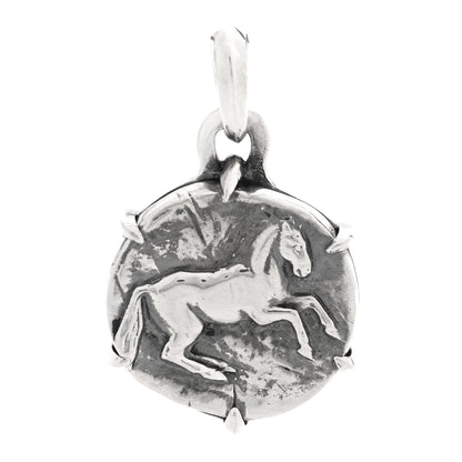 David Yurman Sterling Silver Petrvs Horse Coin Pendant 1 of 3
