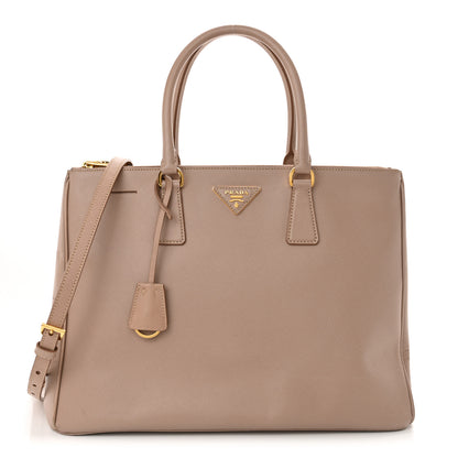 Prada Saffiano Lux Large Galleria Double Zip Tote Cammeo 1 of 14