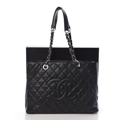 Chanel Caviar Quilted Grand Shopping Tote GST Black 14 of 14