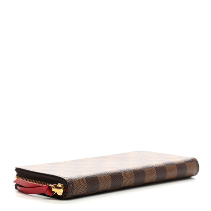 Louis Vuitton Damier Ebene Clemence Wallet Cherry 4 of 10