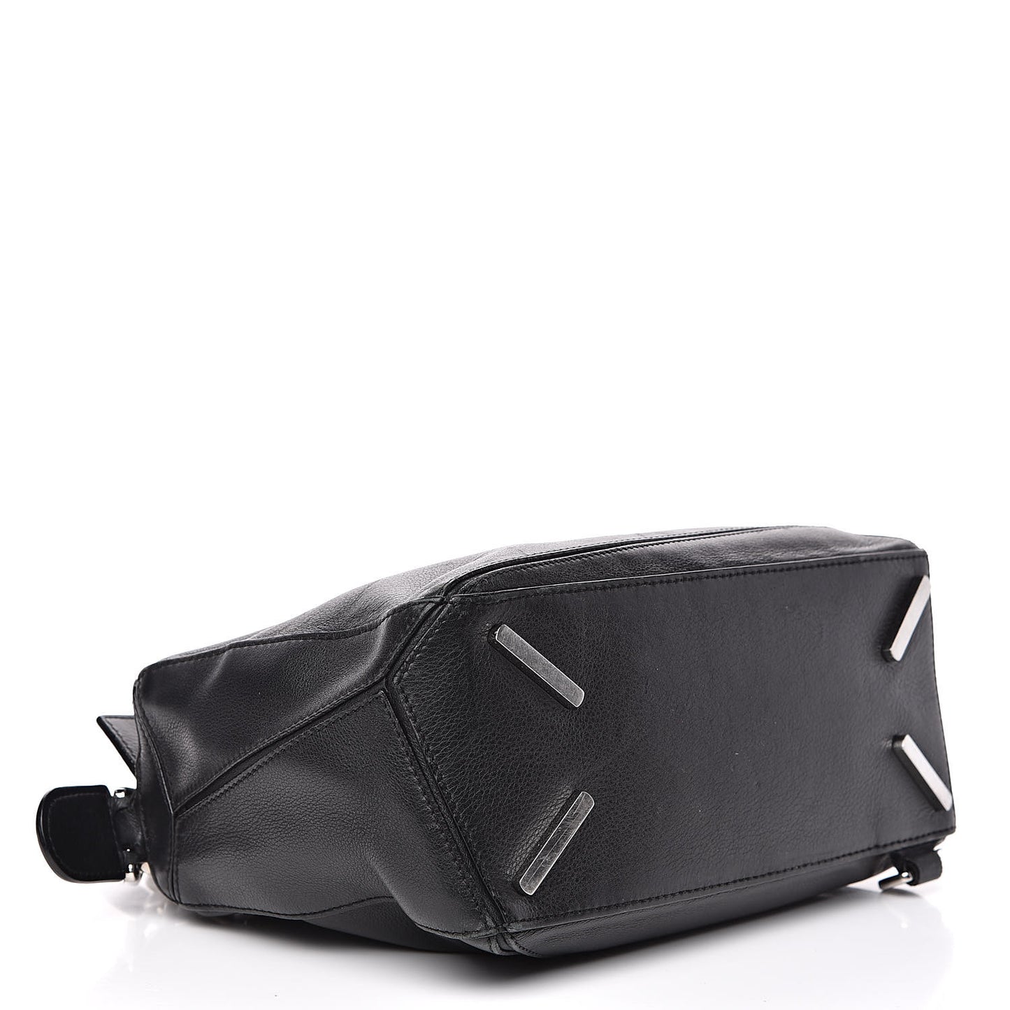 Calfskin Small Puzzle Bag Black