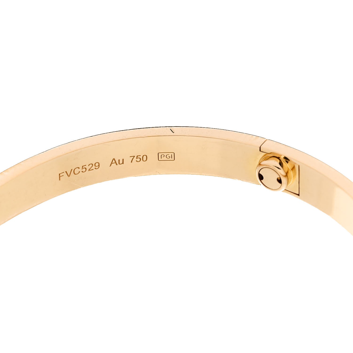 Cartier 18K Yellow Gold LOVE Bracelet 19 7 of 9