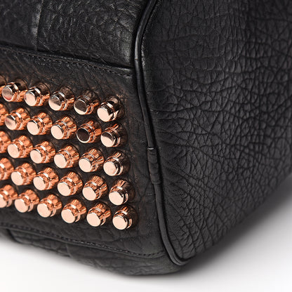 Alexander Wang Pebbled Lambskin Rocco Black Rose Gold Hardware 8 of 9