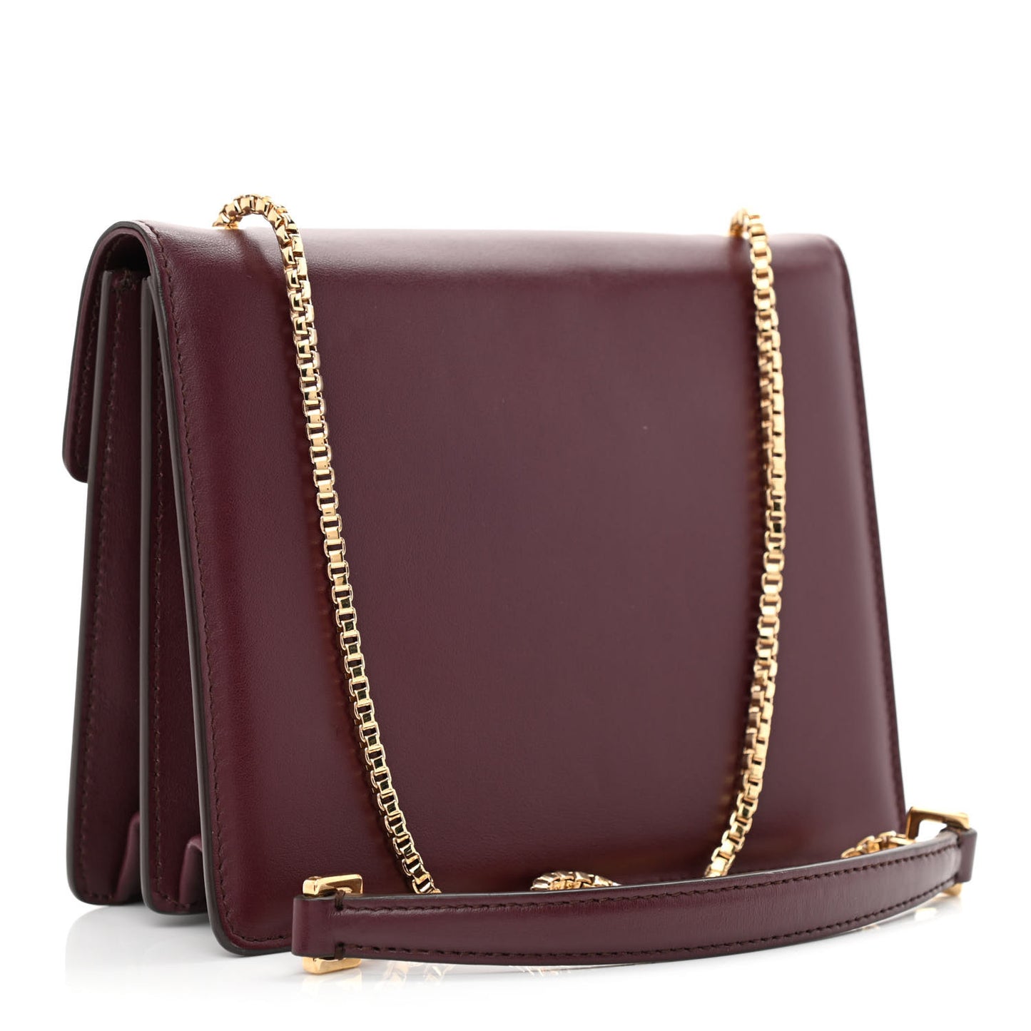 Calfskin Thalia Flap Shoulder Bag Wine