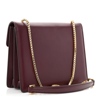 Salvatore Ferragamo Calfskin Thalia Flap Shoulder Bag Wine 3 of 11