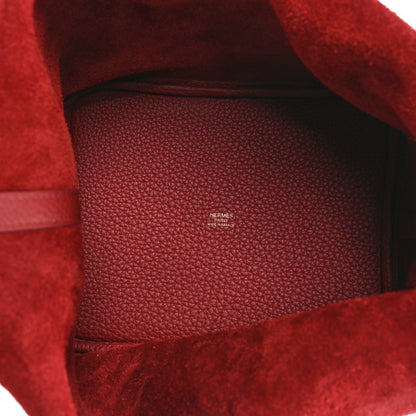 Hermes Taurillon Clemence Picotin Lock 22 MM Rouge H 5 of 12