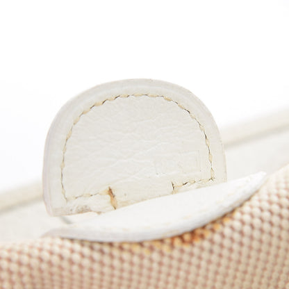 Hermes Toile Taurillon Clemence Evelyne PM Blanc White 7 of 11