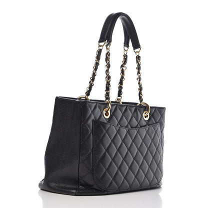 Chanel Caviar Quilted Grand Shopping Tote GST Black 3 of 14