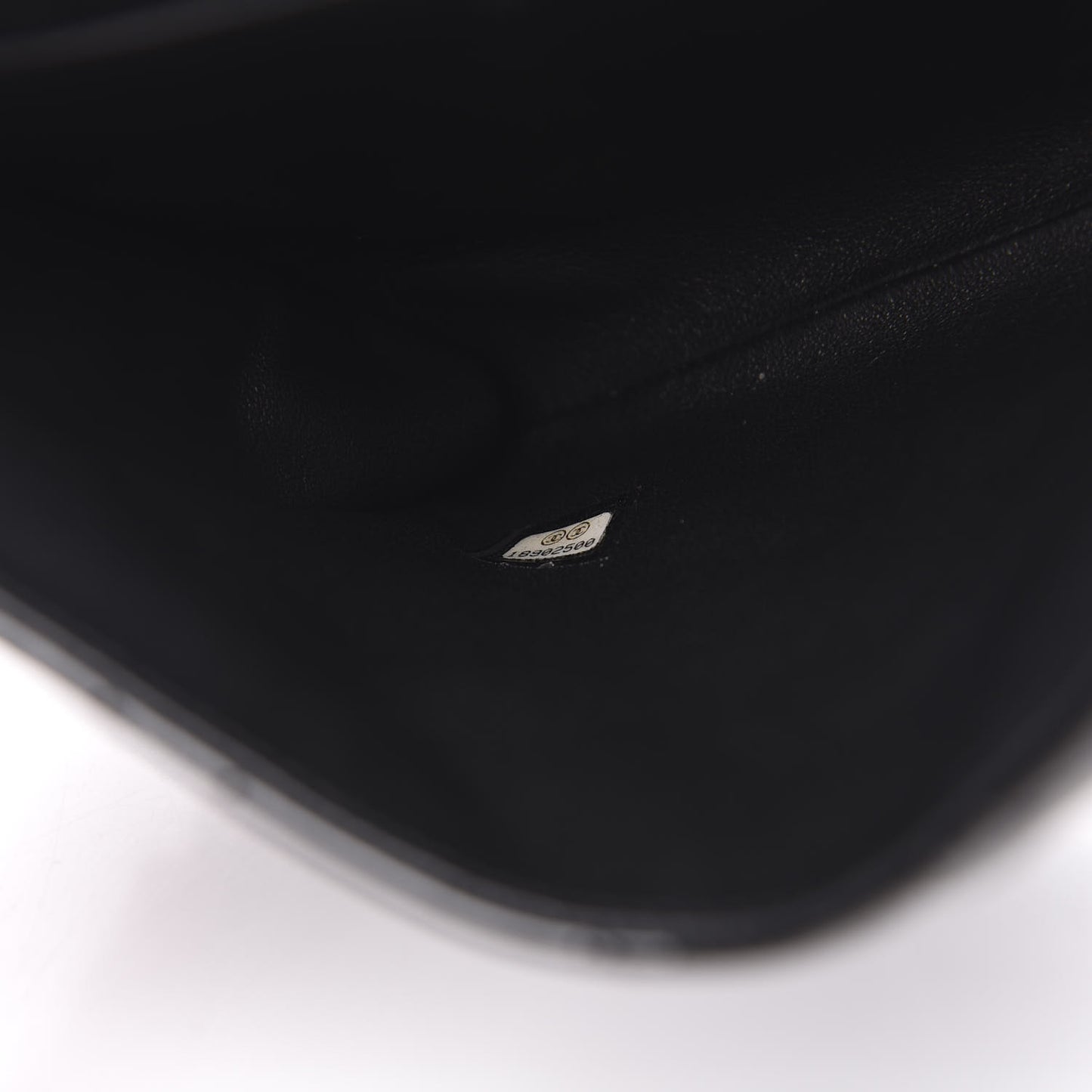 Striated Patent Quilted Clutch With Chain Flap Black