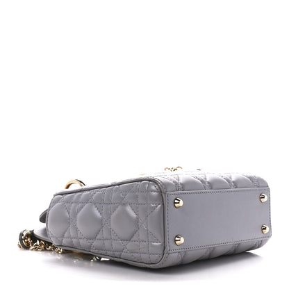 Christian Dior Lambskin Cannage Mini Lady Dior Grey 4 of 11