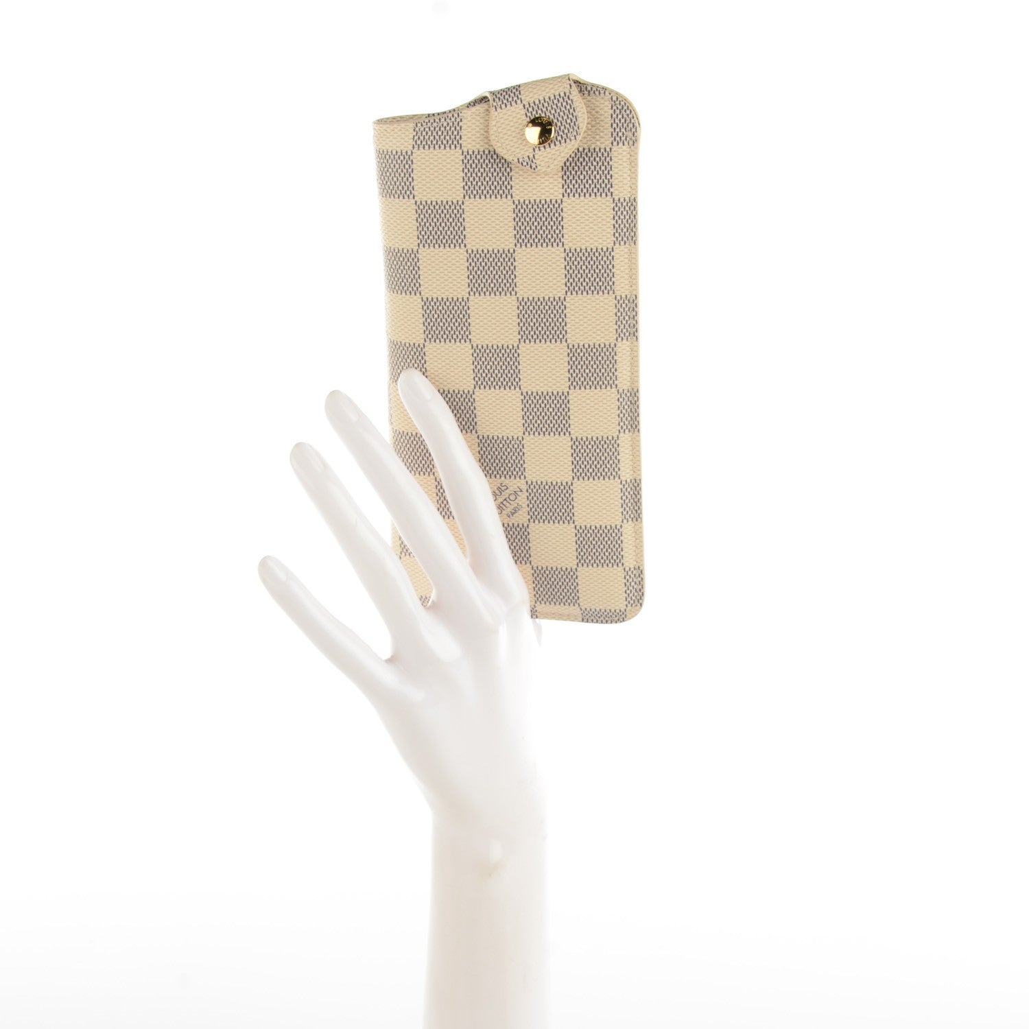 Louis Vuitton Damier Azur Sunglasses Case MM 2 of 6